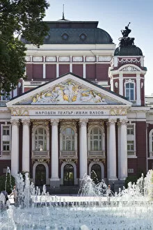 Images Dated 19th February 2015: Bulgaria, Sofia, Ivan Vazov National Theater, exterior