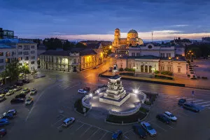 Images Dated 19th February 2015: Bulgaria, Sofia, Ploshtad Narodno Sabranie Square, Statue of Russian Tsar Alexander II