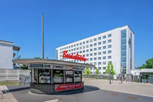 The Bundesbudchen, 67 year-old famous kiosk in the government area of Bonn where many well-known politicians bought their meals, North Rhine-Westphalia, Germany