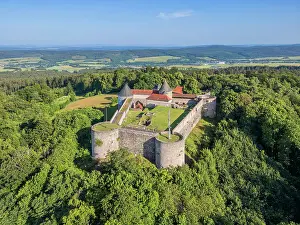 Schlosser Prints: Burg Herzberg near Breitenbach, Hesse, Germany