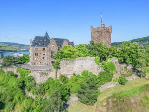 Wine Growing Region Prints: Burg Klopp at Bingen, Rhine valley, Rhineland-Palatinate, Germany