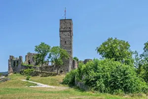 Konigstein Prints: Burg Koenigstein castle ruin, Koenigstein im Taunus, Hesse, Germany