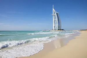Comtemporary Prints: Burj Al Arab hotel, Jumeirah, Dubai, United Arab Emirates