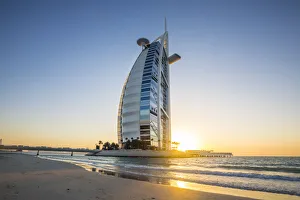 Middle East Prints: Burj Al Arab hotel, Jumeirah, Dubai, United Arab Emirates
