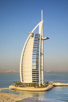 Middle East Prints: Burj Al Arab hotel, Jumeirah, Dubai, United Arab Emirates