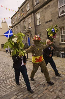 Images Dated 4th March 2009: Burry Man, South Queensferry, Edinburgh, Scotland