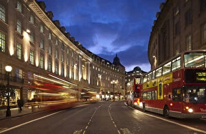 Buses on Regents Street, London, England