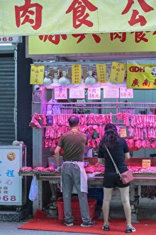 Seller Gallery: Butchers shop, Sai Ying Pun, Hong Kong Island, Hong Kong