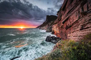 Gulf Of Poets Prints: Byron's Cave, municipality of Portovenere, La Spezia province, Liguria, Italy