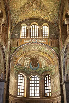 Images Dated 13th December 2021: Byzantine mosaics inside the Basilica of San Vitale, Ravenna, Emilia Romagna, Italy