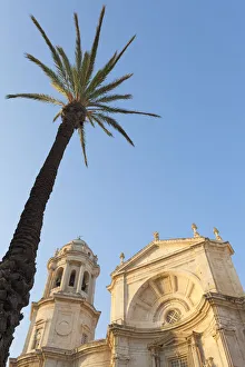 Southern Spain Prints: Caadiz Cathedral, Plaza de la Catedral, Caadiz, province of Caadiz, Andalusia, Spain
