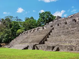 Mythical Prints: Caana at Plaza B, Caracol Archaeological Site, Cayo District, Belize