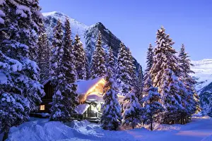 Cabin in Winter, Banff National Park, Alberta, Canada