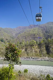 Images Dated 16th May 2013: Cable car to Manakamana Temple, Gorkha District, Gandaki, Nepal