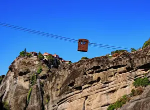 Kalampaka Prints: Cable Car to Monastery of Varlaam