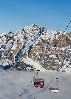 Cableway Prints: Cableway in Bormio, Valtellina, Sondrio district, Lombardy, Italy