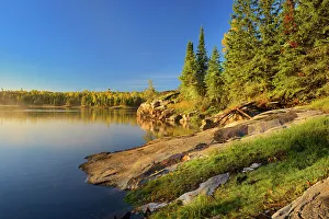 Boreal Prints: Caddy Lake at sunrise Whiteshell Provincial Park, Manitoba, Canada