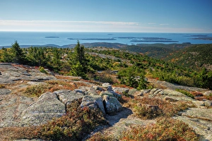 Bar Harbor Prints: Cadillac Mountain, Mount Desert Island, Acadia National Park, Maine, United States