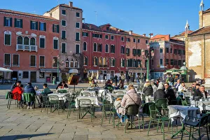 Lifestyle Prints: Cafe, Campo Santo Stefano, Venice, Veneto, Italy