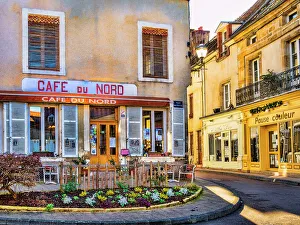 World Prints: Cafe du Nord, Arnay le Duc, Cote D'Or, Burgundy, France