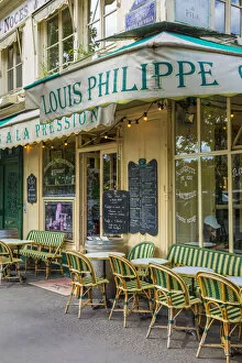 Cafe in the Maris district, Paris, France