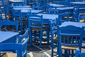 Paros Prints: Cafe in Naousa, Paros, Cyclade Islands, Greece