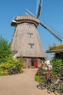 Historic Building Prints: Cafe in a windmill, Ahrenshoop