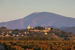 Vaucluse Prints: Cairanne, Cote du Rhone, UNESCO World Heritage site and Mont Ventoux beyond