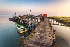 Images Dated 31st January 2020: Cais palafitico de Carrasqueira, Setubal district, western Portugal