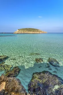 Cala Comte beach, Ibiza, Balearic Islands, Spain