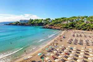 Surf Prints: Cala Llenya Beach, Ibiza, Balearic Islands, Spain