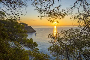 Images Dated 6th October 2017: Cala Portals Vells, Serra de Tramuntana, Mallorca (Majorca), Balearic Islands, Spain