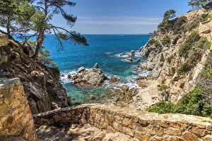 Lloret De Mar Prints: Cala Trons, Lloret de Mar, Costa Brava, Catalonia, Spain