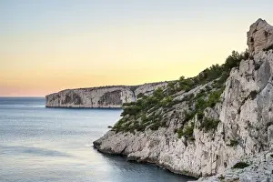 Calanques Prints: Calanque de Sugiton at sunset, Parc National des Calanques, Bouches-du-Rhone