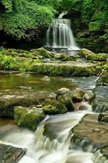 Cascade Prints: Caldron Falls, West Burton, Yorkshire Dales National Park, England
