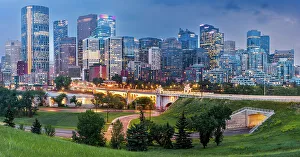 Calgary Prints: Calgary Downtown, Alberta, Canada