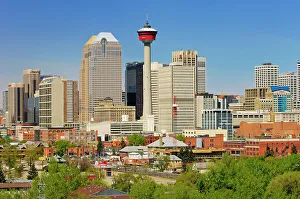 City Skyline Prints: Calgary Tower and city skyline Calgary, Alberta, Canada