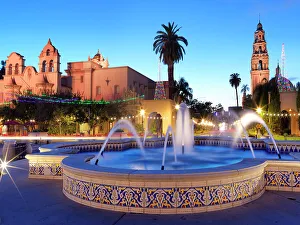 San Diego Prints: California Bell Tower, El Prado