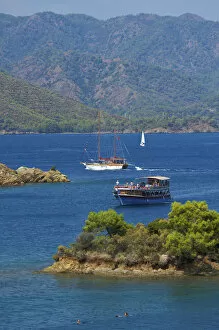 Images Dated 12th April 2011: Calis Beach Island, Adlar, 12 Islands Tour, Fethiye, Aegean, Turquoise Coast, Turkey