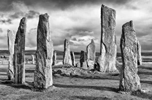 Black and White Gallery: Callanish standing stones, Lewis, Hebrides, Scotland