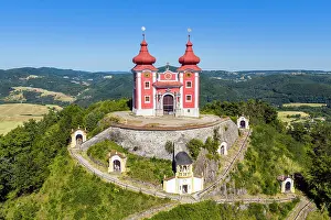 Slovakian Prints: Calvary Banska Stiavnica (Banskostiavnicka Kalvaria)