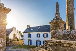 Typical Prints: Calvary on the Ile de Saint-Cado, Morbihan, Brittany, France