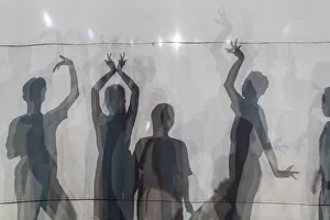 Images Dated 1st February 2018: Cambodia, Battambang, Phar Ponleu Selpak, arts and circus school, silhouettes of