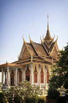 Images Dated 10th August 2015: Cambodia, Phnom Penh, Royal Palace, Silver Pagoda