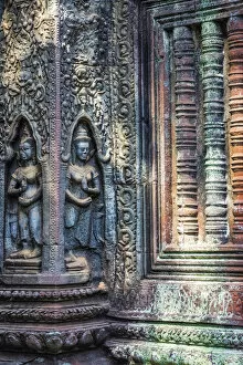 Images Dated 20th March 2020: Cambodia, Siem Reap, Angkor Wat Complex (Unesco Site), Ta Prohm temple