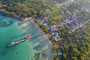 Images Dated 20th March 2020: Cambodia, Sihanoukville, Koh Rong Samloem Island, mpai bay, Mpai village
