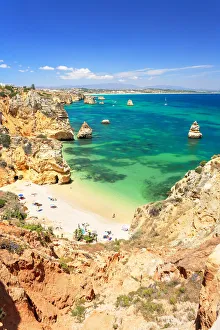Incidental People Prints: Camilo beach, Lagos, Algarve, Portugal
