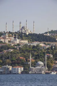 Bosphorus Prints: Camlanca Mosque, Asian side of the Bosphorus, Istanbul, Turkey