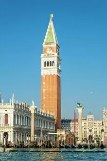 Images Dated 8th February 2023: Campanile, Piazza San Marco (St. Mark's Square), Venice, Veneto, Italy