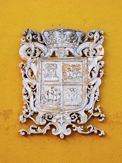 Coat Of Arms Prints: Campeche Coat of Arms at the Municipal Building, Campeche City, Campeche State, Mexico